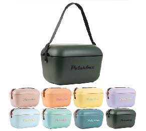 צידנית Polarbox רטרו 12 ליטר עם רצועת עור מתכווננת